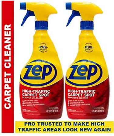 Zep High Traffic Carpet Cleaner - 32 Ounces (Case of 2) ZUHTC32 - Penetrating Formula Removes Deep Stains. Make High-Traffic Areas Look New Again