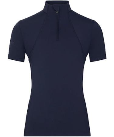 Lemieux Young Rider Short Sleeve FlatLock Seams Vented Under Arm - Indigo - 9-10 Years