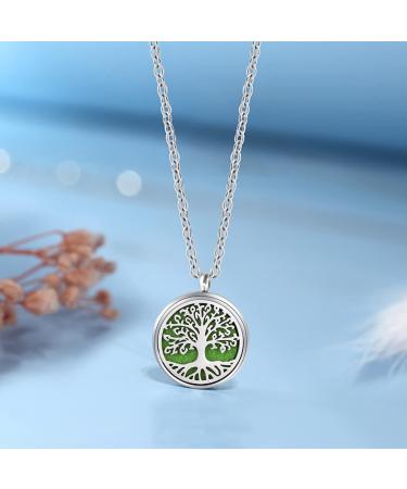 Aromatherapy Necklace Diffuser | Silver-Plated Tree of Life | Essential Oil Diffuser for Women | Perfect Gift for Mother & Girlfriend - Buy Online on GoSupps.com