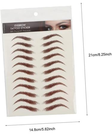 HAPINARY Fake Eyebrow Stickers Eyebrow Pen 9 Sheets Waterproof s Fake s Eyebrow Tool Water Proof 6d Cosmetic Eyebrow Sticker - Buy Online on GoSupps.com