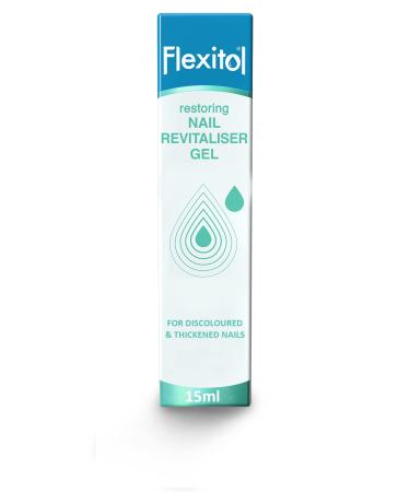 Flexitol Restoring Nail Revitaliser Gel 15ml Triple Action Formula Brightens Softens and Conditions For Hands and Feet