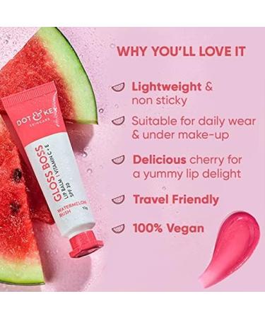  Avoka Naturals Dot & Key Lip Balm Watermelon 12g - Buy Online on GoSupps.com