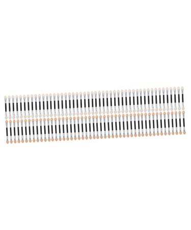 Baluue 96 Pcs Latex Eye Shadow Stick Cosmetics Brush Eye Makeup Eye Shadow Applicator Aluminum