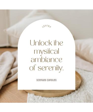 LOYREY Vanilla Bean Candle 4oz | Scented Soy Candle for Aromatherapy & Meditation | Unique Gift & Home Essential - Buy Online on GoSupps.com