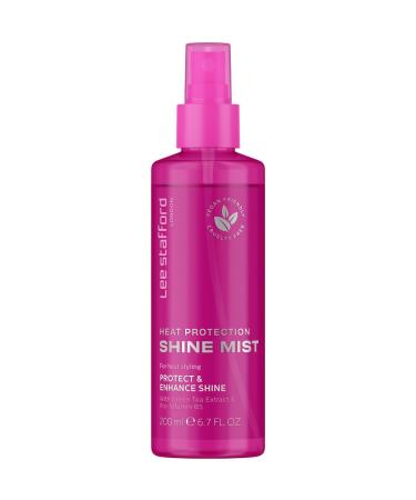 Lee Stafford Heat Protectant Hair Spray | Styling Collection - Best Thermal Defense Shine Mist for Daily Use Frizz Control with Protection Flat Iron & Blow Dry Safe Hydrating 6.7 Fl Oz Heat Protection Shine Mist