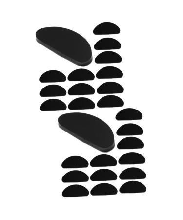 Gleavi 60 pcs nose pads for silicone glasses nose pads made of silicone glasses pads glass holder glass holder glass holder nasal pads for glasses peel gel side sheet sunglasses blackx2st 1.6x0.2cmx2pcs