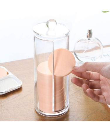 Acrylic Makeup Organizer Cosmetic Cotton Pad Rounds Holder Makeup Removers Clear Organizer Storage Display Rack (Color Name : White) - Buy Online on GoSupps.com