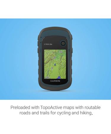 Garmin 010-02256-00 eTrex 22x  Rugged Handheld GPS Navigator  Black/Navy - Buy Online on GoSupps.com