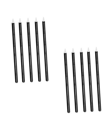 Healeved 100pcs Disposable Eyeliner Makeup Makeup Eye Stick Eyeliner Wands Black Artificial Fiber 1 count (Pack of 1) Black