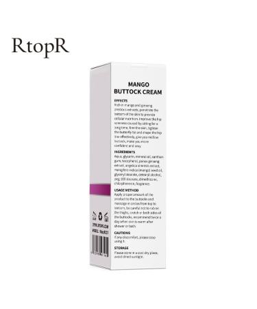 RtopR Buttock Cream - Mango Scented - 1.4 Oz. | Firming & Lifting Formula - Buy Online on GoSupps.com