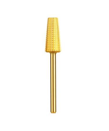 Nail Drill Bits Set Tapered Barrel & Cone Shape Carbide Bits 3/32 Inches for Nails Electric Gold Carbide File Broach Bit Replacement