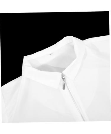 HONMEET Hairstylist Work Clothes Hair Stylist Smock Barber Smock Hairdresser Smock Hairdresser Workwear Pet Grooming Apron for Women Pet Grooming Work Clothes Nylon Polyester White - Buy Online on GoSupps.com