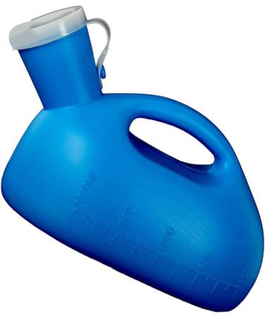 Men Urinal Bottle 2000ml Capacity Spill Proof Wide Opening Convenient Handle Prevent Leakage Ideal for Elderly Male Urinals - Buy Online on GoSupps.com