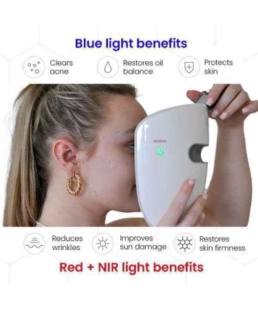 TensCare Glomask Clinically Proven Blue Red and Near Infrared Light Therapy Helps Give Youthful Appearance Reduces Acne and Wrinkles Giving you Radiant Skin Wireless and Portable - Buy Online on GoSupps.com