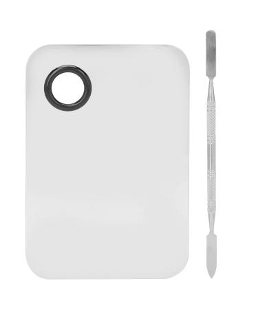 Fyearfly Makeup mixing palette Spatula Stainless steel Foundation Lipstick Color mixing palette