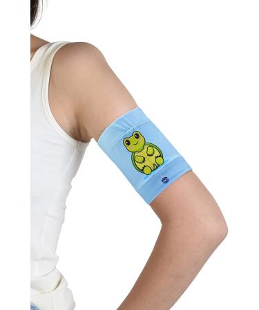 Dia band children glucose sensor protection bracelet freestyle libre medtronic dexcom or omnipod-comfortable reusable diabetics band.(Junior.xs (17-19 cm))