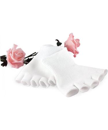 2 Pairs Gel Socks Moisturising Gel Socks Bunion Pad Gel Toe Protection Five Finger Socks Bunion Smoother Cracked Foot Socks White Five Toe Straightener - Buy Online on GoSupps.com