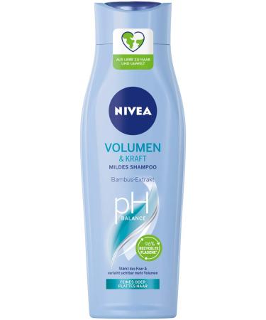 NIVEA Gentle Volume & Strength Shampoo (250 ml), Nourishing Shampoo with Bamboo Extract, Shampoo for Visibly Greater Volume