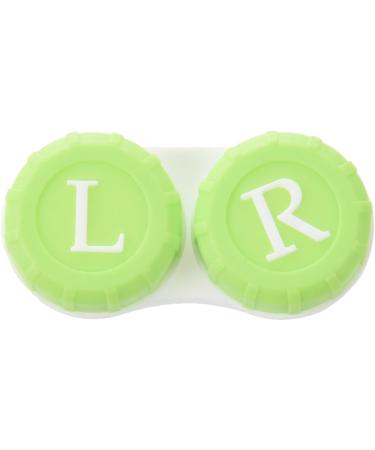 OUHUAN Facial Expression Contact Lens Case - Field Green | Stylish & Functional | Perfect for Travel - Buy Online on GoSupps.com