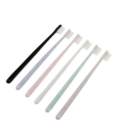 FRCOLOR 6pcs Toothbrush Kids Flossers Adults Tooth Micro Brushes Sticks for Adults Removal for Teeth Silk Cleaning Brush Bristles Pbt Stick Travel Wavy