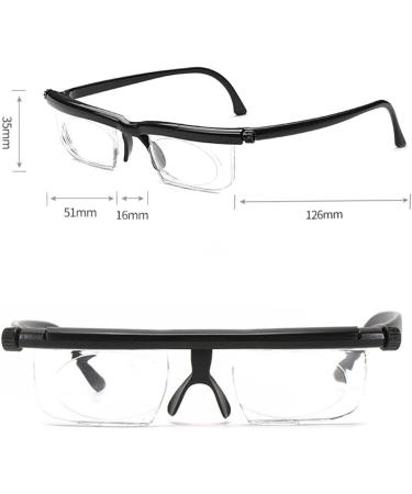 Tintoke Adjustable Focus Reading Glasses - Unisex Variable Focus -6D to +3D Correction Glasses for Men & Women - Buy Online on GoSupps.com