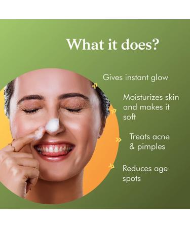 Organic Ayurvedic Face Wash with Coconut & Neem | Pore Cleansing & Hydrating | Vegan & Paraben Free - 100ml - Buy Online on GoSupps.com