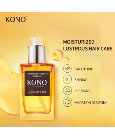 KONO Hair Treatment Oil | Strengthening Moisturizing & Nourishing with Vitamin E & Jojoba Seed Oil - Frizz Control & International Shipping - Buy Online on GoSupps.com