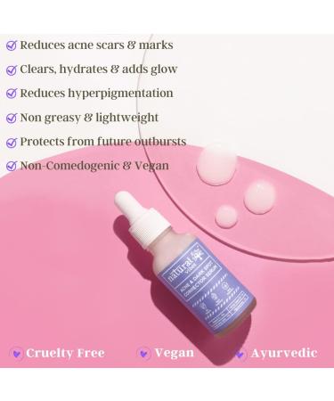 Natural Vibes Acne & Dark Spot Corrector Face Serum | Vitamin C | Bright Glow | Niacinamide | Hyaluronic Acid | Men & Women | All skin types & Sensitive Skin | 30 ml - Buy Online on GoSupps.com