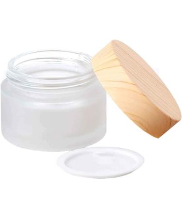 XLKJ 5-Piece Matte Glass Cosmetic Jar Set - Travel-Size Empty Cream Containers with Lids for Skincare - Buy Online on GoSupps.com