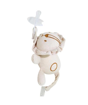 Generically Pacifier Buddy plush pacifier holder Pocket Buddy Lovey and pacifier holder-adorable skin-friendly soft pacifier animal attachment suitable for most pacifier lion