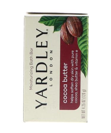 Yardley Bath Bar Cocoa Butter 4 oz (Pack of 2) - Hydrating & Nourishing Soap for Glowing Skin | Ships Internationally - Buy Online on GoSupps.com