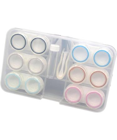 Partykindom 6-Pack Contact Lens Containers | Durable & Compact Lens Holders for Safe Storage - Buy Online on GoSupps.com