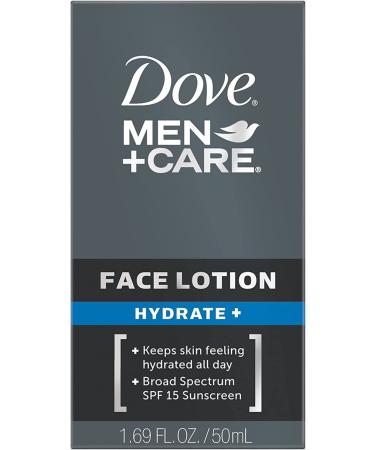 Dove Men+Care Hydrate + SPF 15 Sunscreen Face Lotion - 1.69 Oz (Pack of 3) - Bundle Deal - Buy Online on GoSupps.com