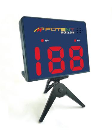 Potent Hockey Training - Speed Radar Gun 2.0 w. App Support (iOS) - Measure Shot Speed for Any Sport - Hockey, Baseball, Tennis, Golf
