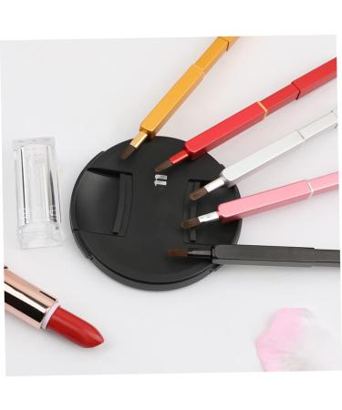 Retractable Brush for Lipstick Cosmetics Lip Brush Makeup Brush Tool Lip Brush Applicator Lipstick Brush Lipstick Applicator Metal Rod Portable Travel Pink - Buy Online on GoSupps.com