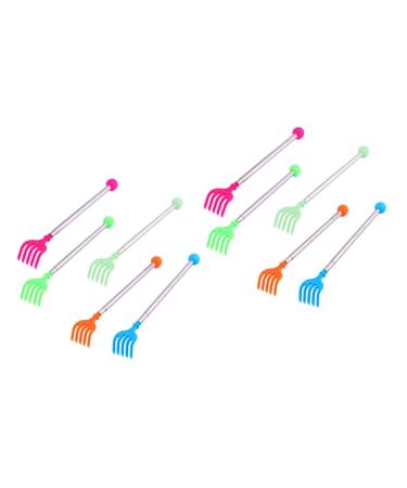 FOMIYES 10 STK Telescopic scratch Tools for scratching the back of the claw scratches Manual scalp massage devices bag for women's bandages Neck-shoulder massager plastic tickling 16x4.5cmx2Pcs Random color x 2 pieces