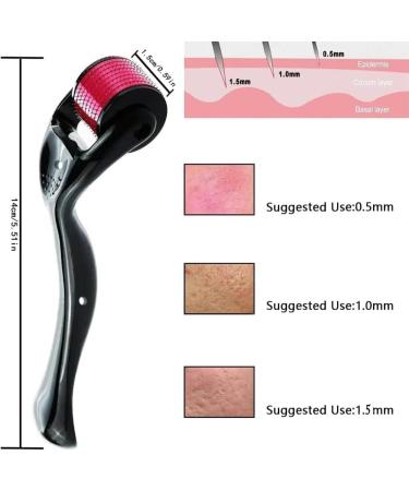 Vision4ever Derma Roller for Hair Growth And Beard Regrowth 540 Micro 0.5mm Titanium Alloy Needles Reduces Hair Fall Suitable for Beard Reduces Hair Fall Stimulates Hair Follicles - Buy Online on GoSupps.com