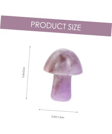 FRCOLOR 6 Pcs Crystal Mushroom Ornament Unique Camera Lens Case & Agate Decor for Vases Miniature Chakra Stones Flowerpot Accents - Buy Online on GoSupps.com
