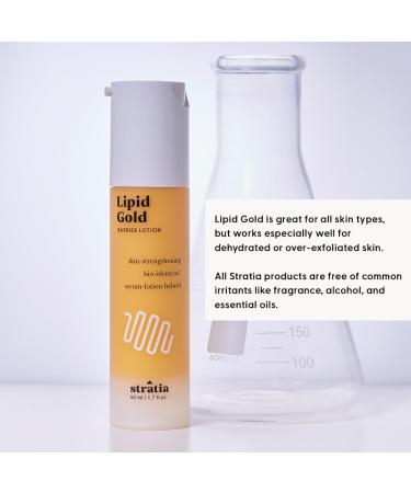 Stratia Lipid Gold | Skin-Strengthening Moisturizer with Ceramides & Niacinamide | Hydrate & Soothe All Skin Types | 3.4 Fl Oz | International Shipping - Buy Online on GoSupps.com