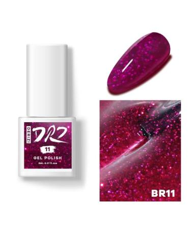 DERIZI 60 Colors Gel Nail Polish Semipermanant Nail Polish Varnish Semi-Permanent Varnish UV Nail Gel Primer Soak Off Nail Art - (Color: BR11-8ml)