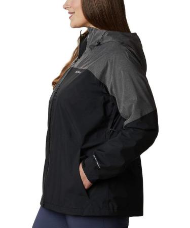 Columbia Women's Evolution Valley II Jacket - Cirrus Grey/Tradewinds Grey - Size 3X - Black/Charcoal Heather - Buy Online on GoSupps.com