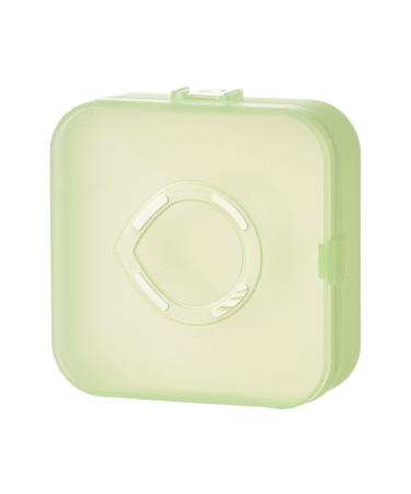 Milageto Blender Cosmetic Powder Puff Protective Container Storage Box for Travel Green