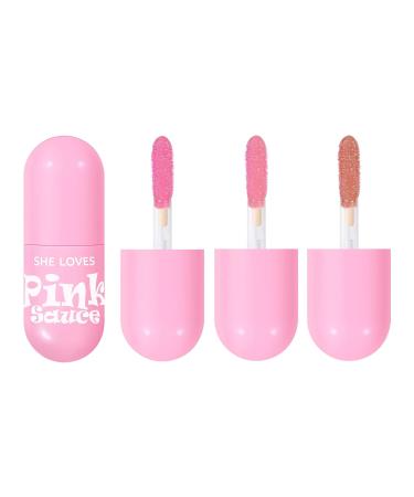 KISSIO Lip Gloss Set - 3 PCS Moisturizing & Pigmented Liquid Lipstick Non-Sticky Shine for Plumper Lips Cruelty-Free - 0.19 oz Each - Buy Online on GoSupps.com
