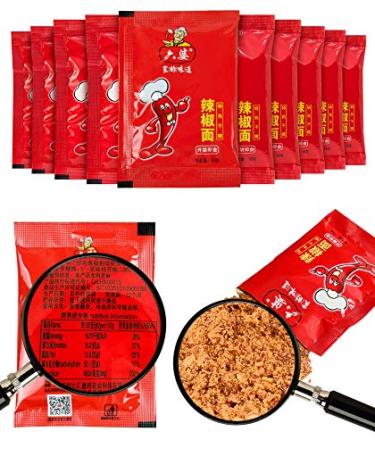 Delicious Sichuan Liupo Red Chili Powder/Chili Flakes,Hot Pot Dipping Sauce,Barbecue Ingredients BBQ Spice, (10g-20bags)