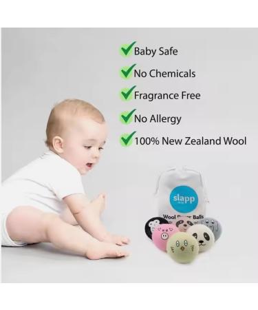 Extra Large Wool Dryer Balls - Set of 6 | Natural Fabric Softener Chemical Free Scented & Reusable - Buy Online on GoSupps.com