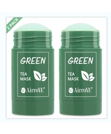 AirroYE Green Tea Mask Stick - Green Tea Cleansing Mask - Green Tea Mask - Natural Ingredients Deep Cleaning Oil Control & Hydrating Effective For All Skin Types (2 PACK) - Buy Online on GoSupps.com