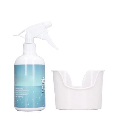 Nutriess Ear Irrigation Flushing System Kit Ear Cleaning Rinse Kit for Adults Kids Manual Ear Irrigation Kit Squeeze Bulb Washing Syringe Ear Cleaning Washer Kit