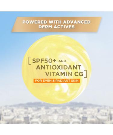 L Or al Paris Sunscreen Non-Greasy Anti-Ageing Sunscreen With Vitamin C UVA & UVB Protection With SPF 50 PA+++ Correct & Protect UV Defender Serum Protector 50 ml - Buy Online on GoSupps.com