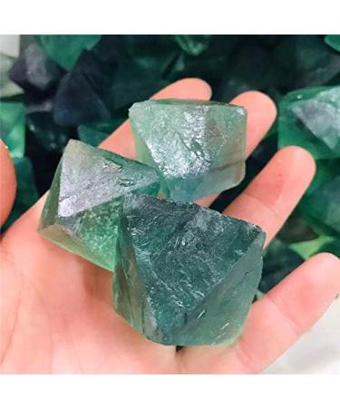 1pc 3cm Large Size Natural Green Fluorite Quartz Cube octahedral Crystal Quartz Stone polyhedral for Reiki Natural Stones and Minerals - Buy Online on GoSupps.com