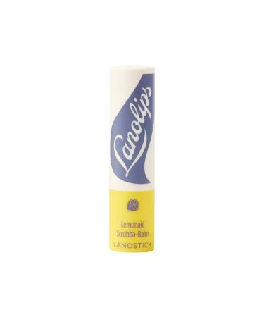 Lanolips Lemonaid Scrubba Balm - Exfoliating Lip Balm with Sugar Crystals + Lanolin - Treat Dry  Flaky Lips (3.3g / 0.116 oz)
